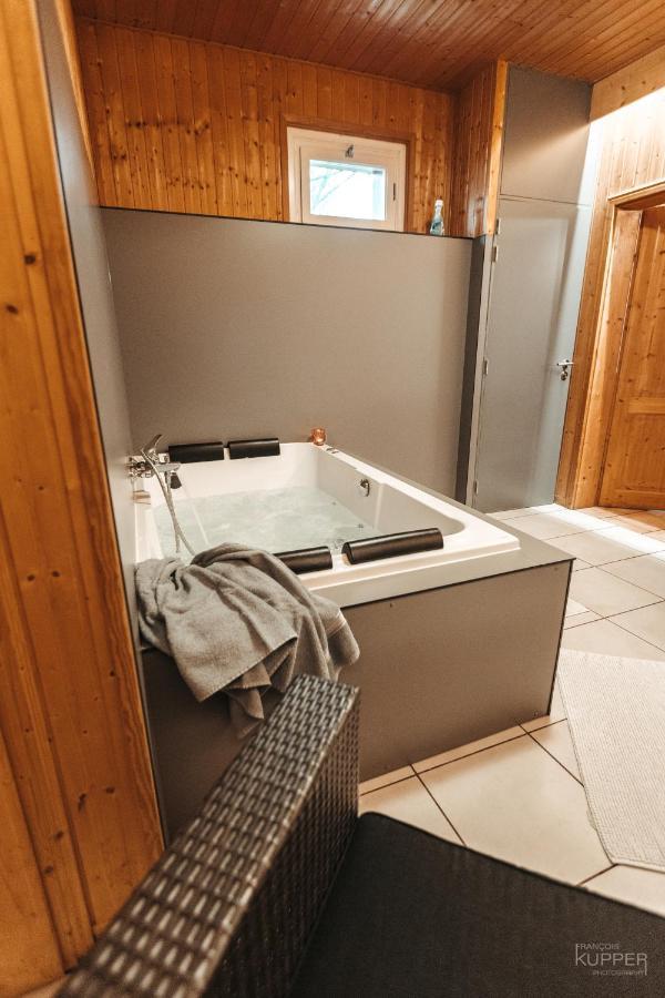 Le Loup Gris - 35 Pers - Vue-Wellness, Butgenbach-Malmedy Villa Luaran gambar
